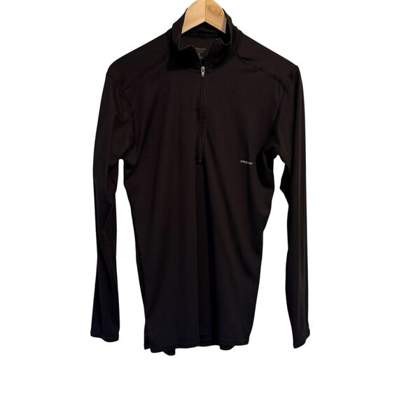 Patagonia Capilene Men’s Size Med Black Lightweight  1/4 Zip Pullover Base layer - Picture 1 of 6